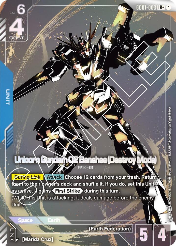 Unicorn Gundam 02 Banshee Destroy Mode LR Alt Art