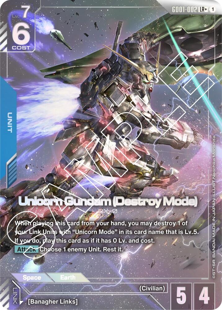 Unicorn Gundam Destroy Mode LR Alt Art