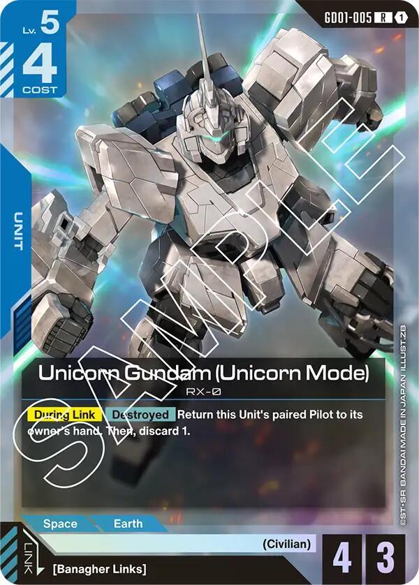 Unicorn Gundam Unicorn Mode R